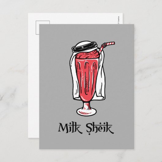 Milk Sheik Briefkaart (Voorkant / Achterkant)