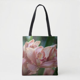 Milk Tea Orchid Tote Bag