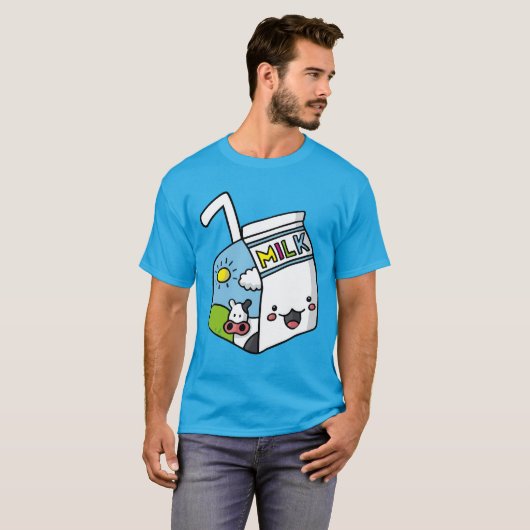 Milk Tetra Pak T-shirt (Voorkant volledig)