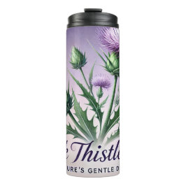 Milk Thistle Tea Design AI-kunst Thermosbeker