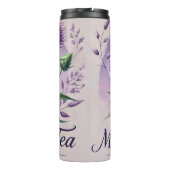 Milk Thistle Tea Design AI-kunst Thermosbeker (Achterkant)