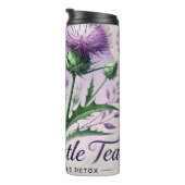 Milk Thistle Tea Design AI-kunst Thermosbeker (Geroteerd rechts)