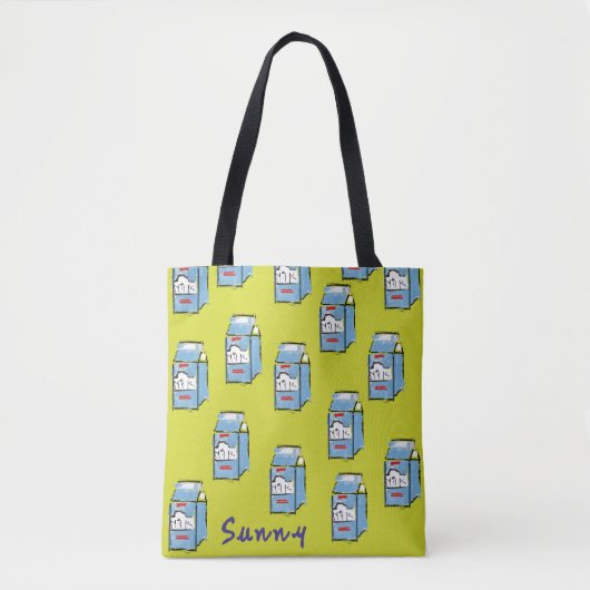 milk tote bag (Voorkant)