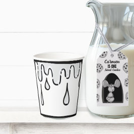 Milk Two Dimensional Comic Birthday Party Papieren Bekers