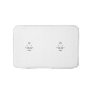 Milk White Classic Roos decoratief ontwerp Badmat
