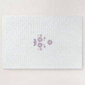 Milk White Classic Roos decoratief ontwerp Legpuzzel (Horizontaal)