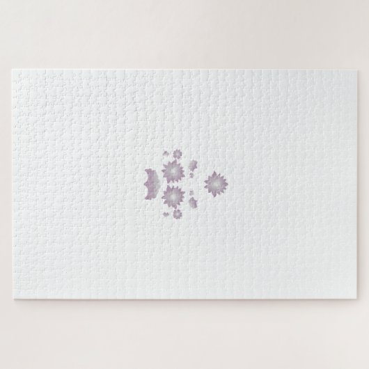 Milk White Classic Roos decoratief ontwerp Legpuzzel (Horizontaal)