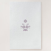 Milk White Classic Roos decoratief ontwerp Legpuzzel (Verticaal)