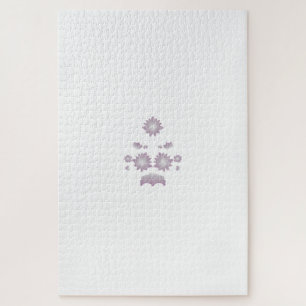 Milk White Classic Roos decoratief ontwerp Legpuzzel