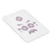 Milk White Classic Roos decoratief ontwerp Magneet (Rechterzijde)
