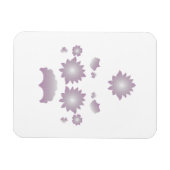Milk White Classic Roos decoratief ontwerp Magneet (Horizontaal)