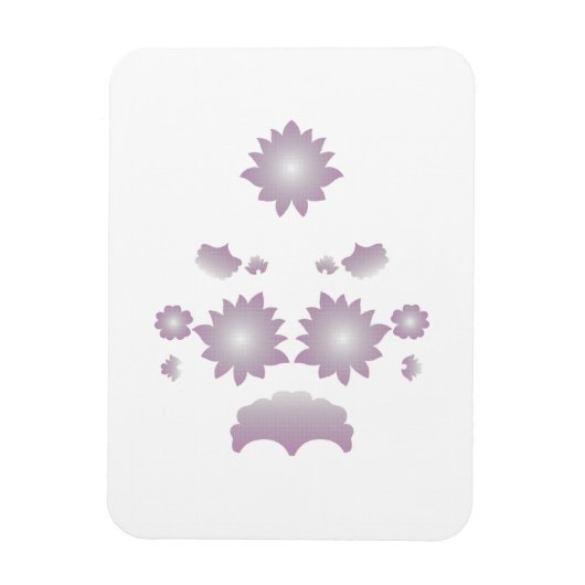 Milk White Classic Roos decoratief ontwerp Magneet (Verticaal)