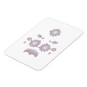 Milk White Classic Roos decoratief ontwerp Magneet (Linkerzijde)