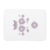 Milk White Classic Roos decoratief ontwerp Magneet (Horizontaal)