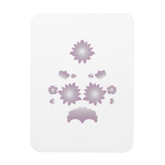 Milk White Classic Roos decoratief ontwerp Magneet (Verticaal)