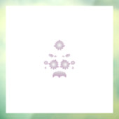 Milk White Classic Roos decoratief ontwerp Raamsticker (Vel 3)