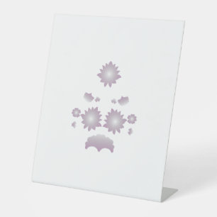 Milk White Classic Roos decoratief ontwerp Reclamebord Met Voetstuk