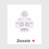 Milk White Classic Roos decoratief ontwerp Sticker (Vel)