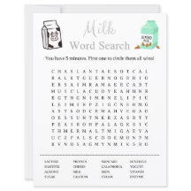 Milk Word Zoeken spel