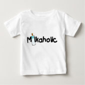 Milkaholic Baby T-Shirt (Voorkant)