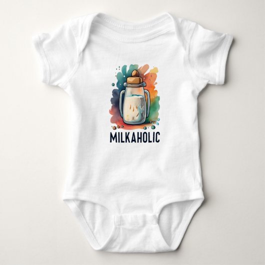Milkaholic Grappig Romper (Voorkant)