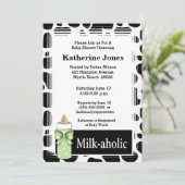 Milkaholic neutrale Baby shower Kaart (Staand voorkant)