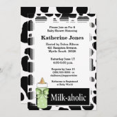 Milkaholic neutrale Baby shower Kaart (Voorkant / Achterkant)