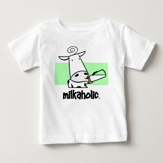 Milkaholics Baby T-shirt (Voorkant)