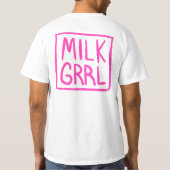 MILKGRRL logo t-shirt (Achterkant)