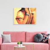 Milkmaid 1904, ingediend door Raja Ravi Varma Canvas Afdruk (Insitu (Woonkamer))