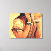 Milkmaid 1904, ingediend door Raja Ravi Varma Canvas Afdruk (Voorkant)