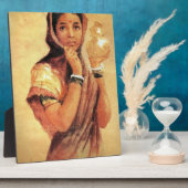 Milkmaid 1904, ingediend door Raja Ravi Varma Fotoplaat (Zijkant)