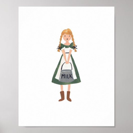 Milkmaid Art Print (Voorkant)