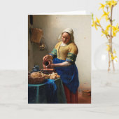 Milkmaid Kitchen , door Johannes Vermeer Kaart (Gele Bloem)