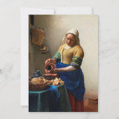 Milkmaid Kitchen Maid van Johannes Vermeer Kaart (Voorkant)