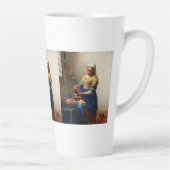 Milkmaid Kitchen Maid van Johannes Vermeer Latte Mok (Rechts)