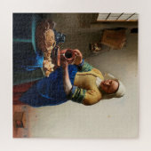 Milkmaid Kitchen Maid van Johannes Vermeer Legpuzzel (Horizontaal)