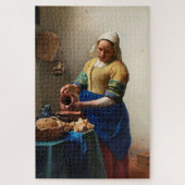 Milkmaid Kitchen Maid van Johannes Vermeer Legpuzzel (Verticaal)