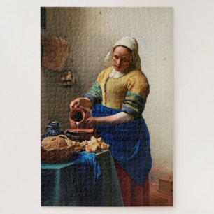 Milkmaid Kitchen Maid van Johannes Vermeer Legpuzzel