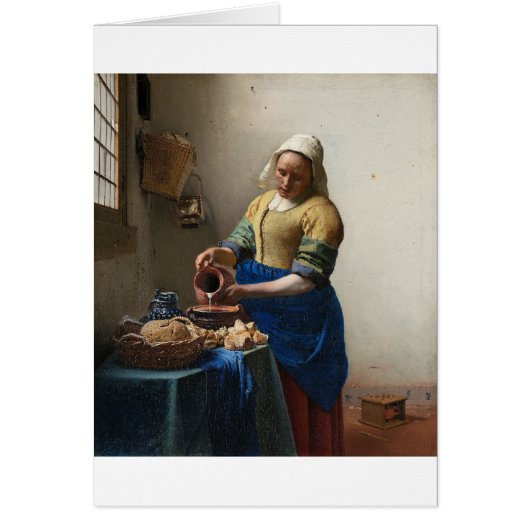 Milkmaid van Johannes Vermeer (Voorkant)