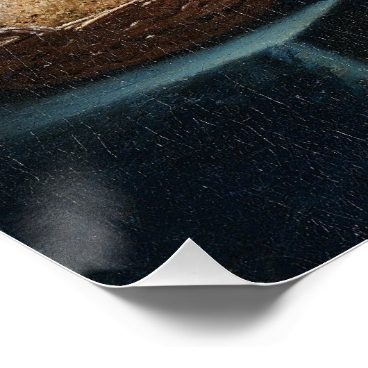 Milkmaid van Johannes Vermeer Glossy Perfect Poster (Hoek)