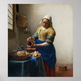Milkmaid van Johannes Vermeer Poster
