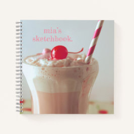 Milkshake aanpasbaar spiraal schetsboek Notitieboe Notitieboek