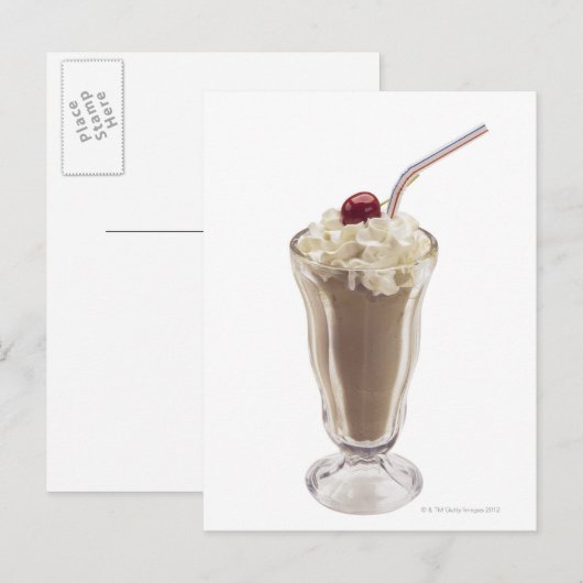 Milkshake Briefkaart (Voorkant / Achterkant)