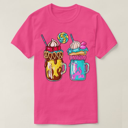 Milkshake Dubbel T-shirt (Design voorkant)