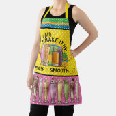 Milkshake en vloeiend All-Over Print Apron Schort (Insitu)