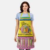 Milkshake en vloeiend All-Over Print Apron Schort (Gedragen)