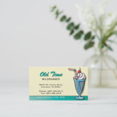 Milkshake/Ice Cream Shop Visitekaartje (Staand voorkant)
