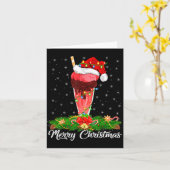 Milkshake Lover Matching Santa Hat Milkshake Chris Kaart (Gele Bloem)