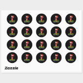 Milkshake Lover Matching Santa Hat Milkshake Chris Ronde Sticker (Vel)